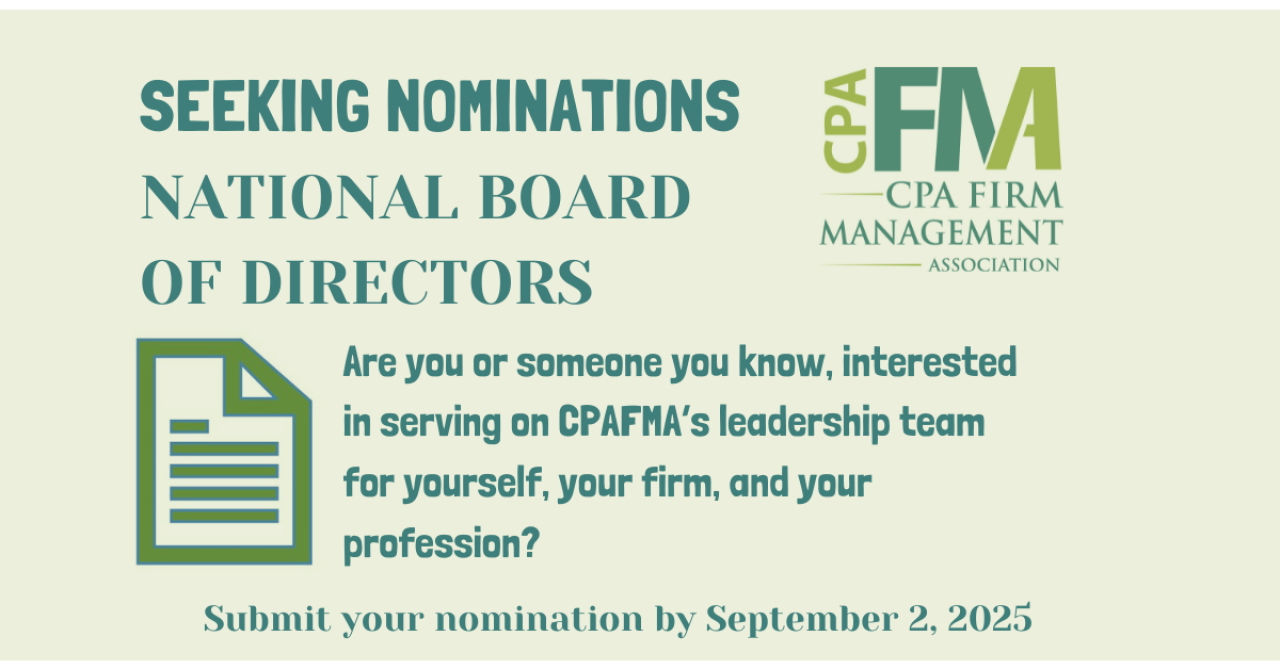 CPAFMA Seeks Candidates for the Board of Directors