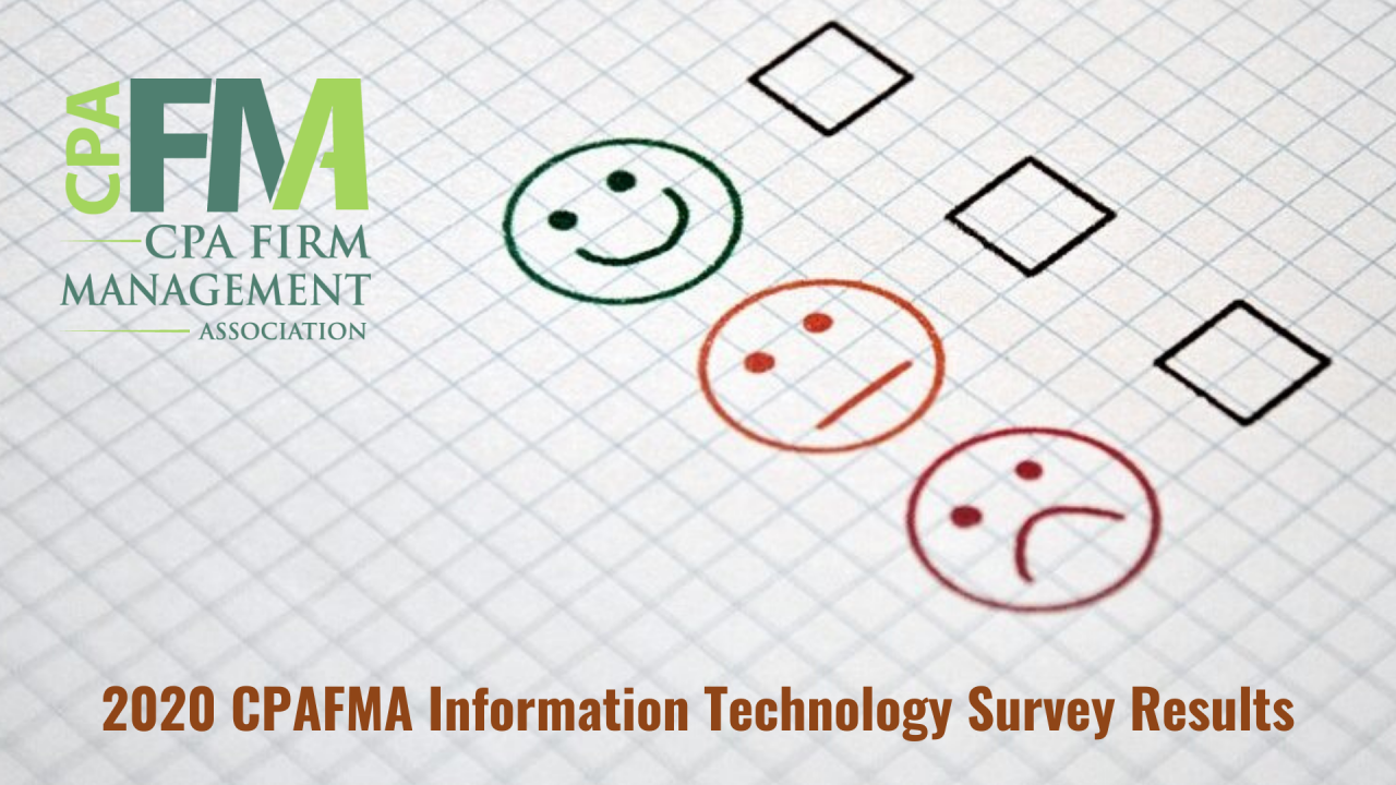 2020 CPAFMA Information Technology Survey Findings