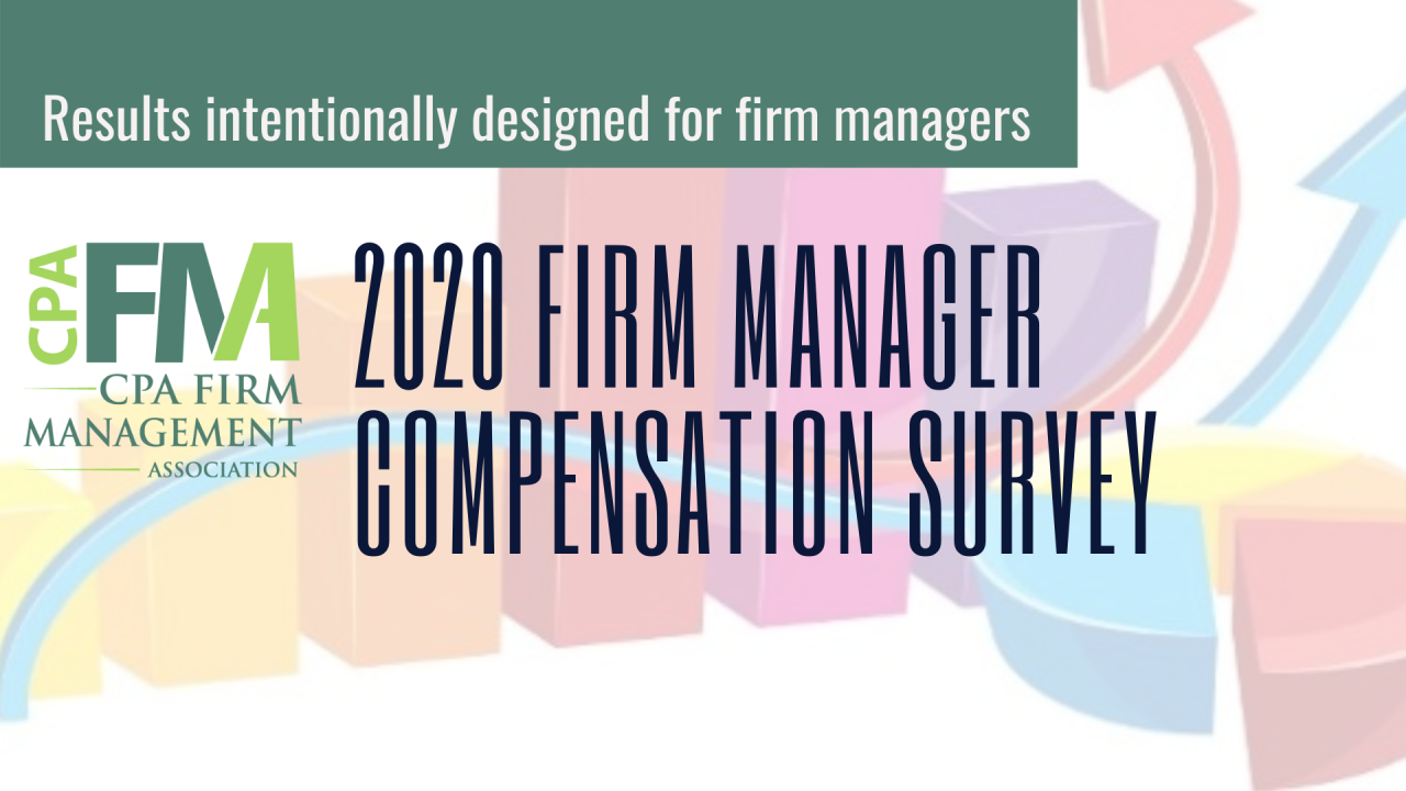 CPAFMA 2020 Firm Manager Compensation Survey