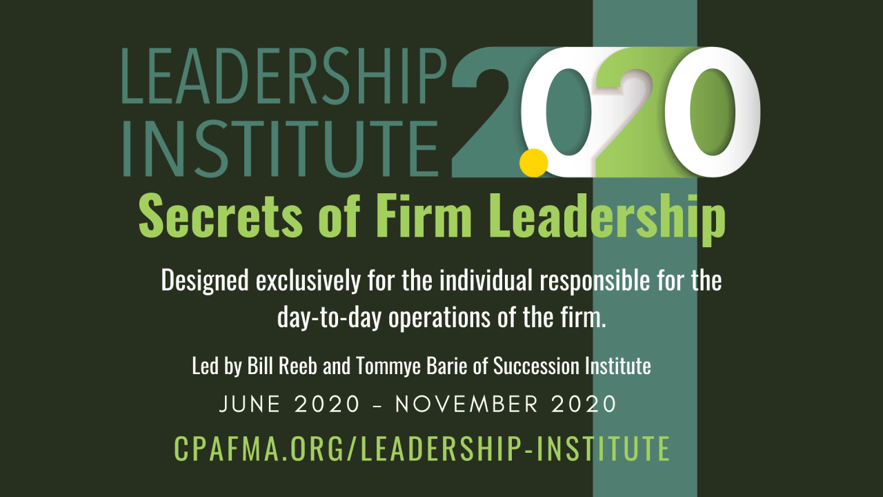 Leadership Institute 2.0 Accepting Applications